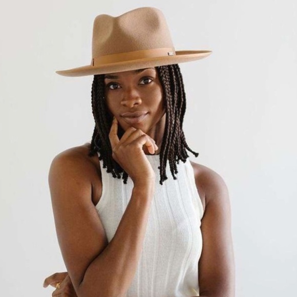 NWOT GIGI PIP Monroe Rancher Fedora Wide Brim Rancher in Brown Size S/M (57) - Picture 2 of 6